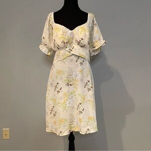 Madden NYC XL Floral Puff Sleeve Mini Dress Y2K Cottagecore Vibes